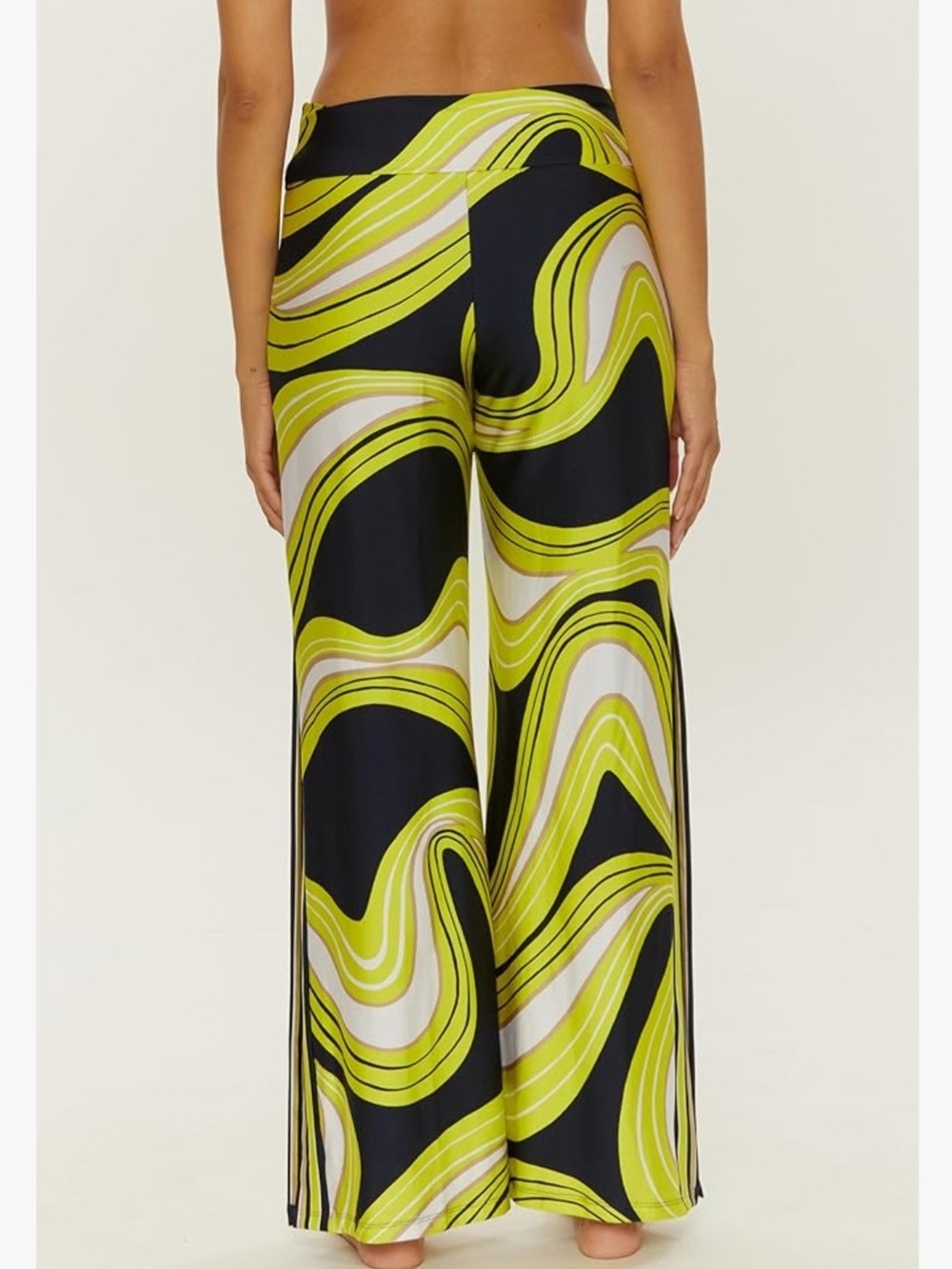 Trina Turk Women Serena Swim Pants Beach Cover Ups Wide Leg Size L Large - Picture 2 of 8